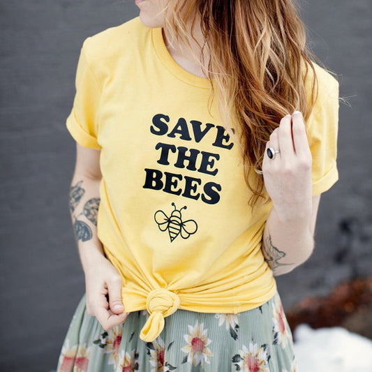 Bee letter print top